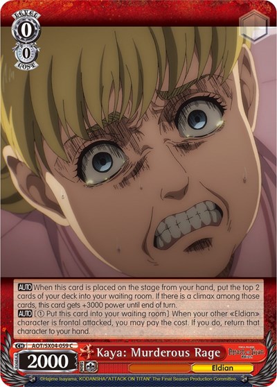 Kaya: Murderous Rage AOT/SX04-059 C