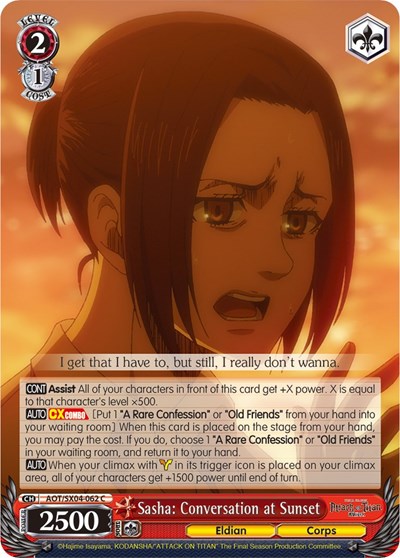 Sasha: Conversation at Sunset AOT/SX04-062 C