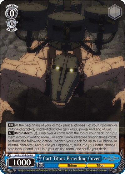 Cart Titan: Providing Cover AOT/SX04-069 R