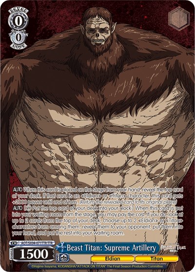 Beast Titan: Supreme Artillery AOT/SX04-071TTR TTR