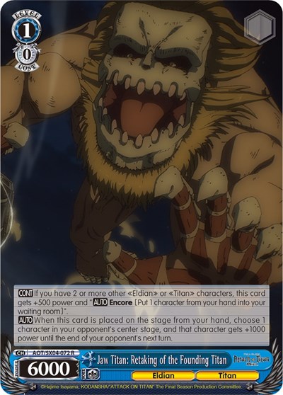 Jaw Titan: Retaking of the Founding Titan AOT/SX04-072 R