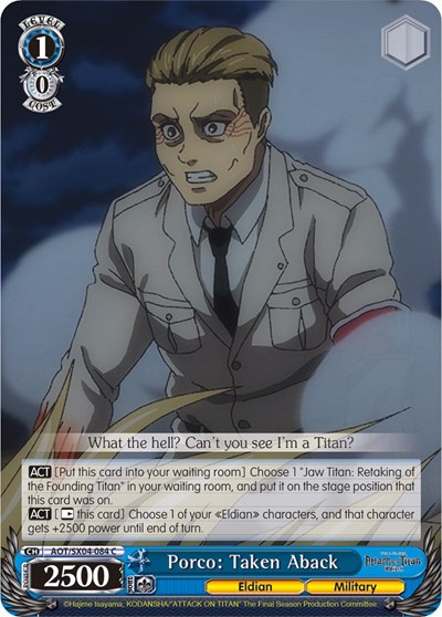 Porco: Taken Aback AOT/SX04-084 C