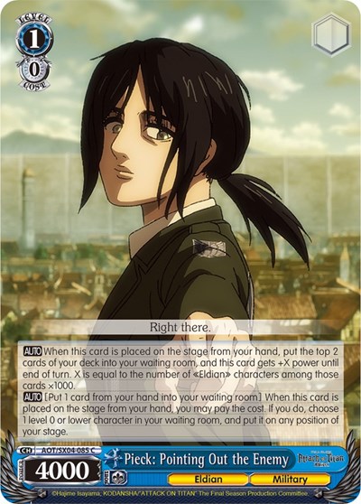 Pieck: Pointing Out the Enemy AOT/SX04-085 C