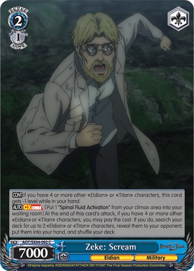 Zeke: Scream AOT/SX04-092 C