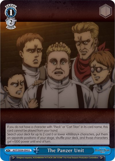 The Panzer Unit AOT/SX04-094 U