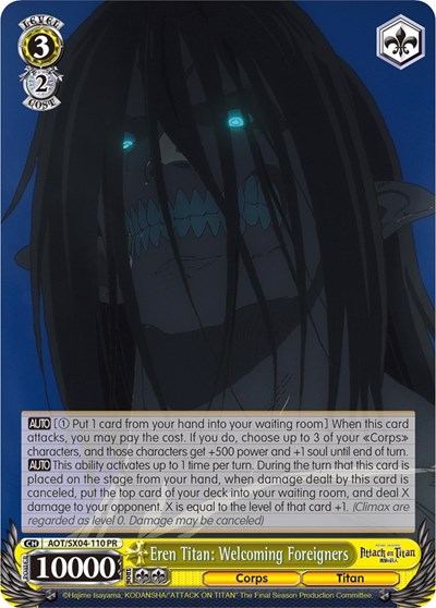 Eren Titan: Welcoming Foreigners AOT/SX04-110 PR