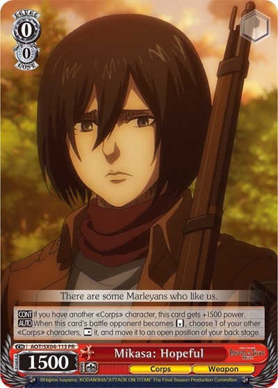 Mikasa: Hopeful AOT/SX04-113 PR