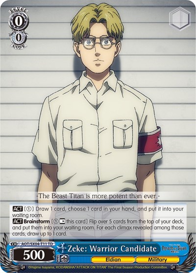 Zeke: Warrior Candidate AOT/SX04-T11 TD