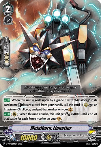 Metalborg, Lionetter [V Format] V-PR/0244EN