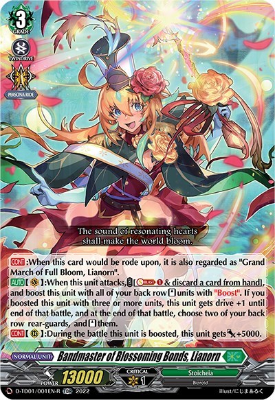 Bandmaster of Blossoming Bonds, Lianorn [D Format] D-TD01/001EN-R