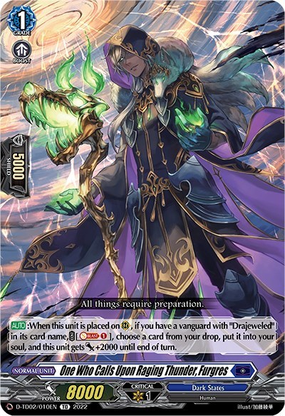 One Who Calls Upon Raging Thunder, Furgres [D Format] D-TD02/010EN