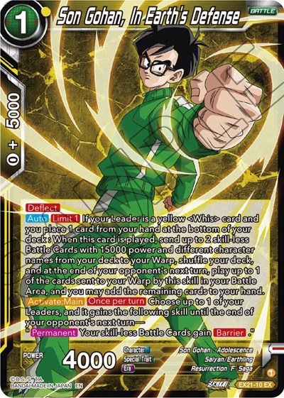 Son Gohan, In Earth's Defense EX21-10