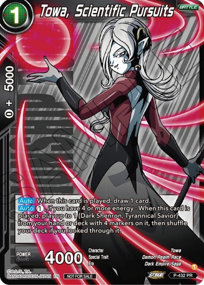 Towa, Scientific Pursuits P-432