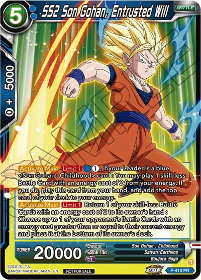 SS2 Son Gohan, Entrusted Will