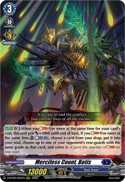 Merciless Count, Botis [D Format] D-BT06/005EN