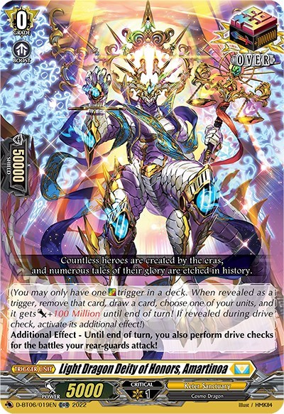 Light Dragon Deity of Honors, Amartinoa [D Format] D-BT06/019EN