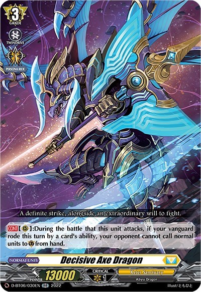 Decisive Axe Dragon [D Format] D-BT06/030EN