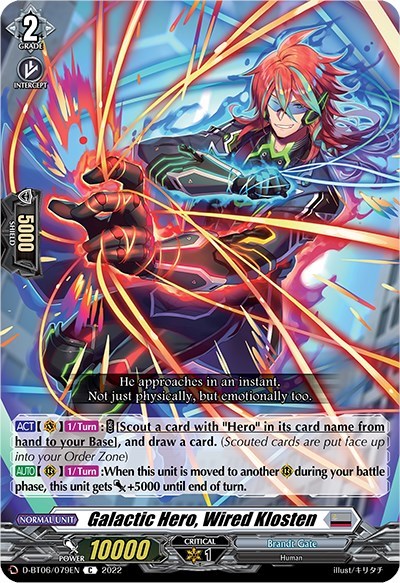 Galactic Hero, Wired Klosten [D Format] D-BT06/079EN
