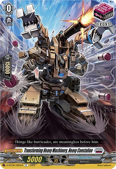 Transforming Heavy Machinery, Heavy Constalion [D Format] D-BT06/085EN