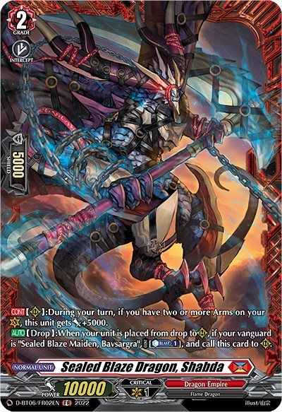 Sealed Blaze Dragon, Shabda [D Format] D-BT06/FR22EN