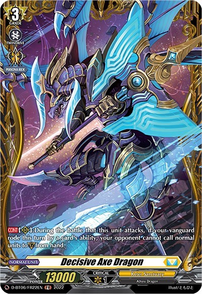 Decisive Axe Dragon [D Format] D-BT06/FR22E