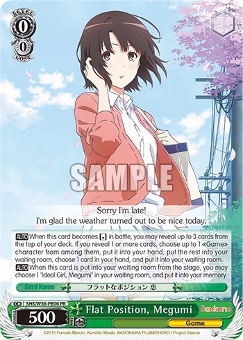 Flat Position, Megumi SHS/W56-PE06 PR