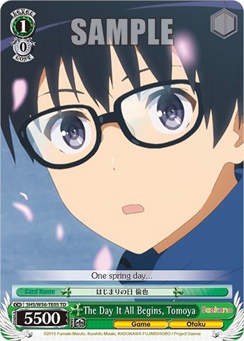 The Day It All Begins, Tomoya SHS/W56-TE05 TD