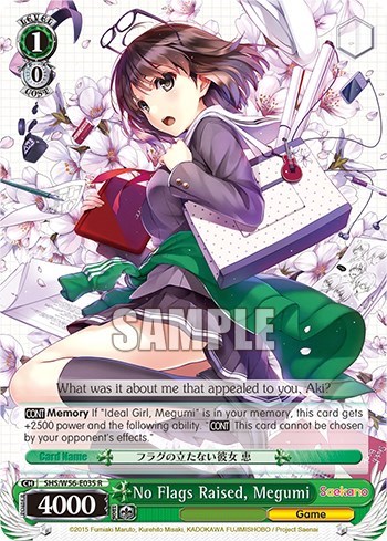 No Flags Raised, Megumi SHS/W56-E035 R