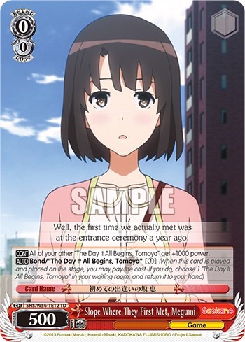 Slope Where They First Met, Megumi SHS/W56-TE12 TD