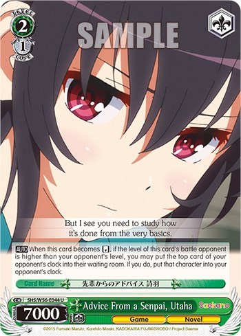 Advice From a Senpai, Utaha SHS/W56-E044 U