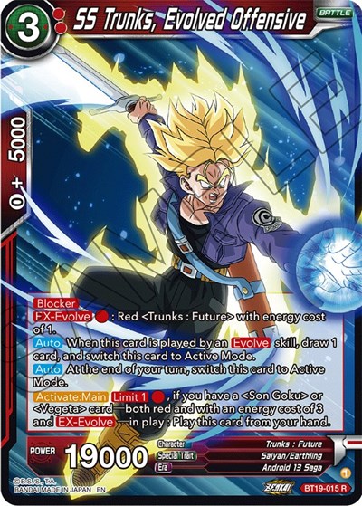 SS Trunks, Evolved Offensive BT19-015