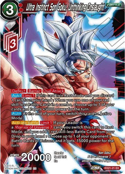 Ultra Instinct Son Goku, Unthinking Onslaught EX21-21
