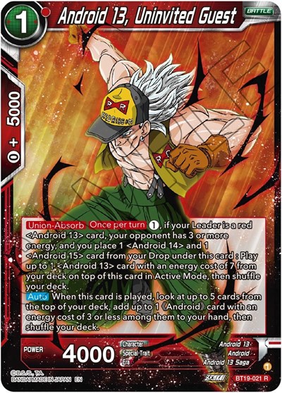 Android 13, Uninvited Guest BT19-021