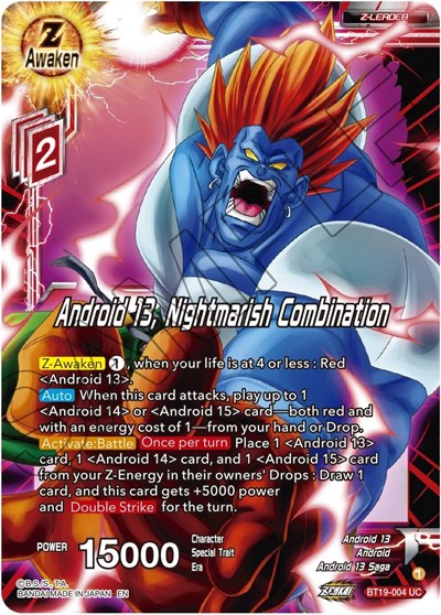 Android 13, Nightmarish Combination BT19-004