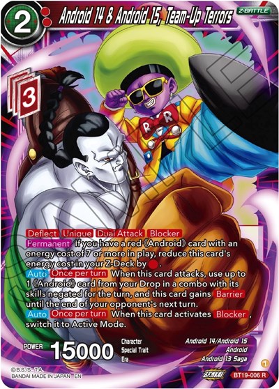 Android 14 & Android 15, Team-Up Terrors BT19-006