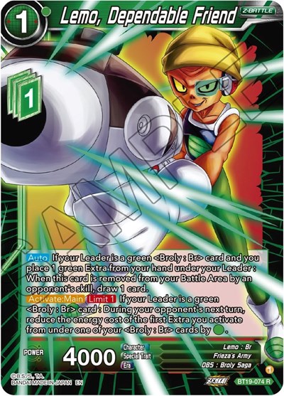 Lemo, Dependable Friend BT19-074