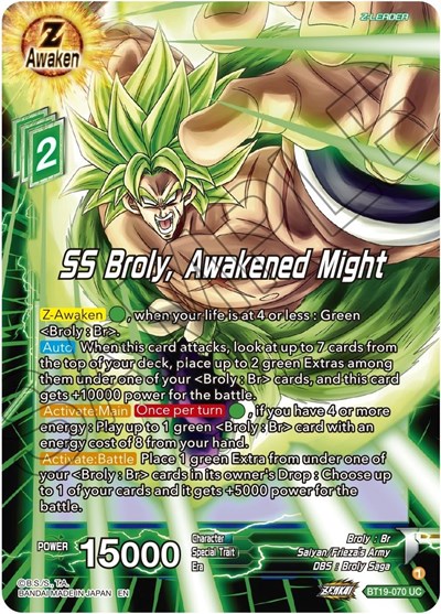 SS Broly, Awakened Might BT19-070