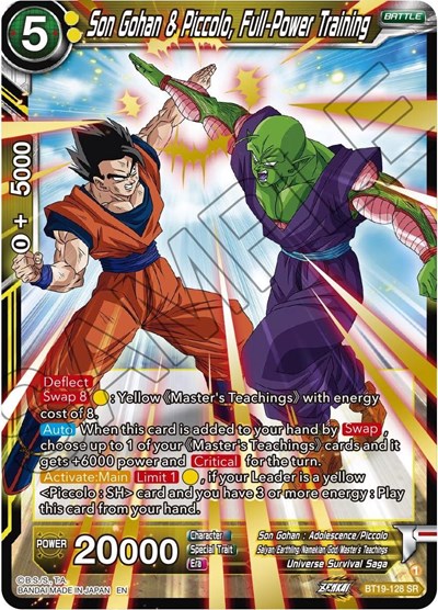 Son Gohan & Piccolo, Full-Power Training BT19-128