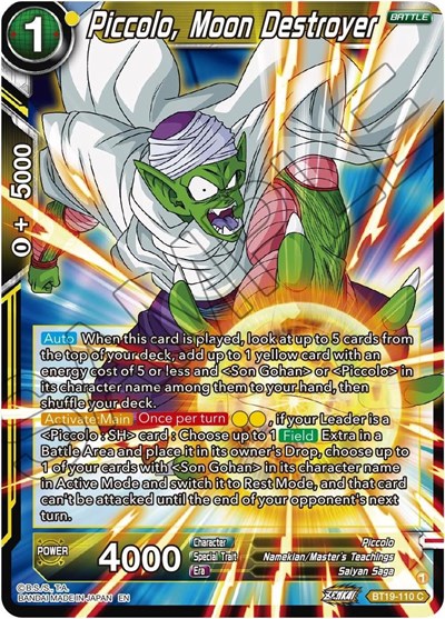 Piccolo, Moon Destroyer BT19-110