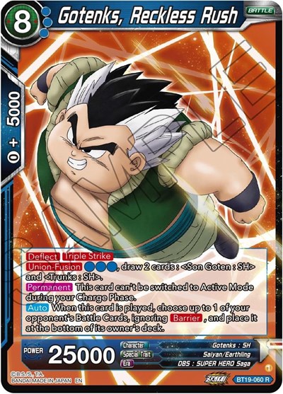Gotenks, Reckless Rush BT19-060