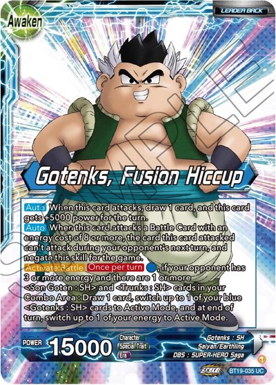 Son Goten & Trunks // Gotenks, Fusion Hiccup BT19-035
