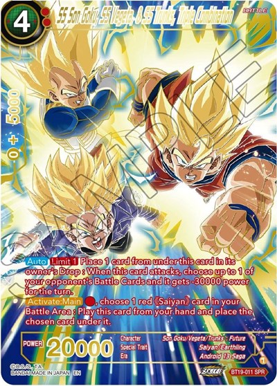 SS Son Goku, SS Vegeta, & SS Trunks, Triple Combination BT19-011