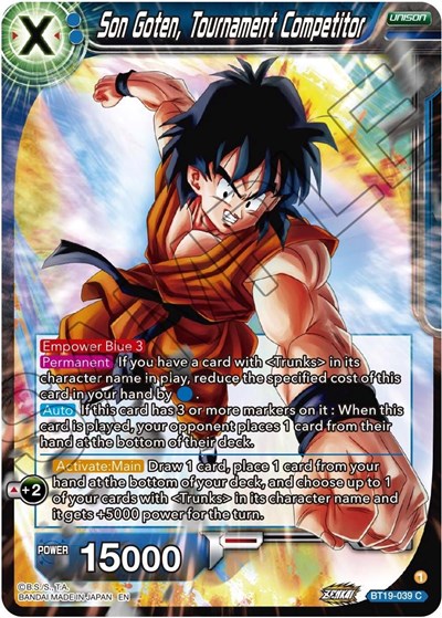 Son Goten, Tournament Competitor BT19-039
