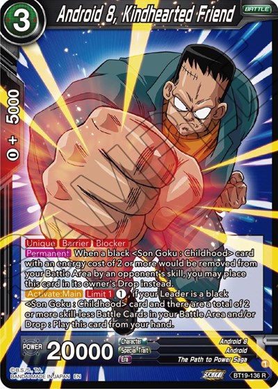 Android 8, Kindhearted Friend BT19-136