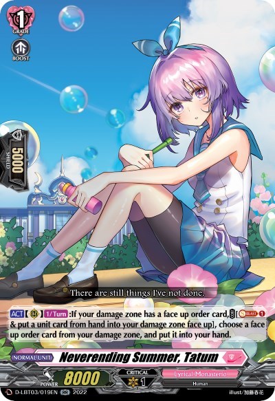 Neverending Summer, Tatum [D Format] D-LBT03/019EN