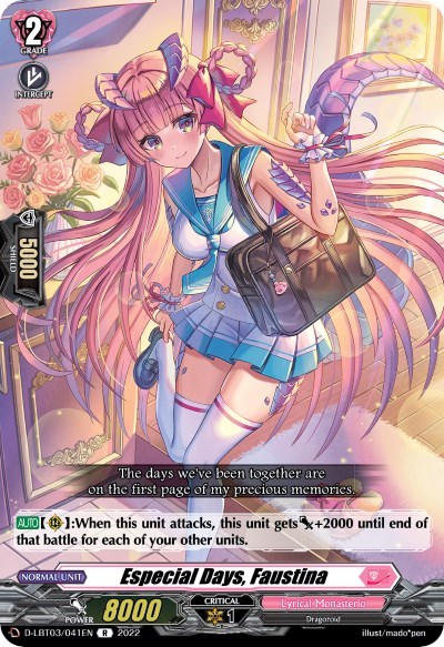 Especial Days, Faustina [D Format] D-LBT03/041EN