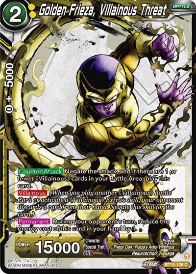 Golden Frieza, Villainous Threat BT19-126