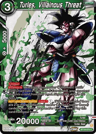 Turles, Villainous Threat BT19-075