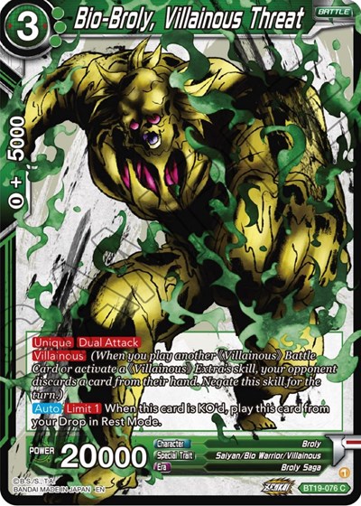 Bio-Broly, Villainous Threat BT19-076