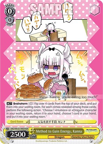 Method to Gain Energy, Kanna KMD/W96-E019MDR MDR